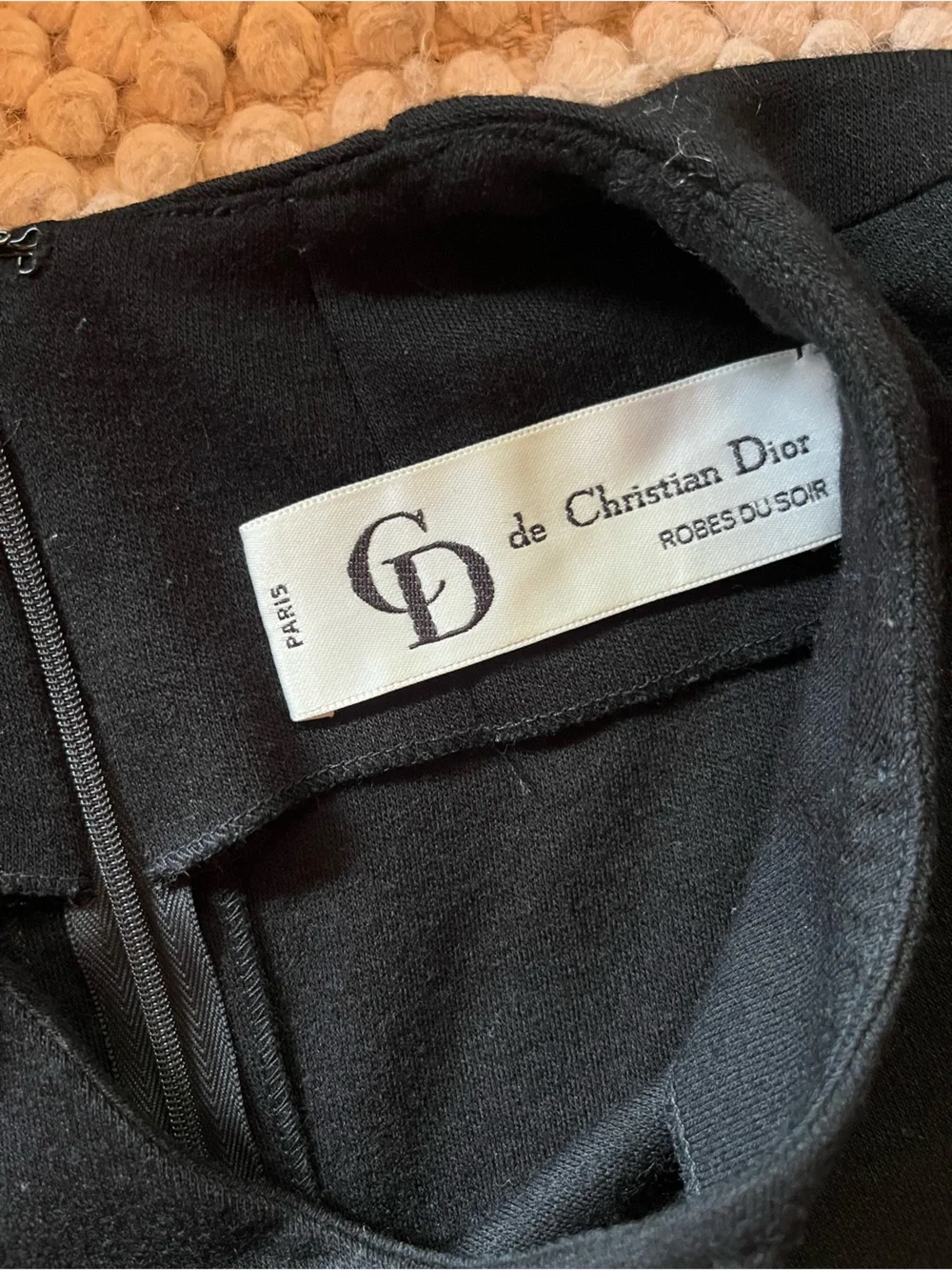 VINTAGE Christian Dior wool evening dress.